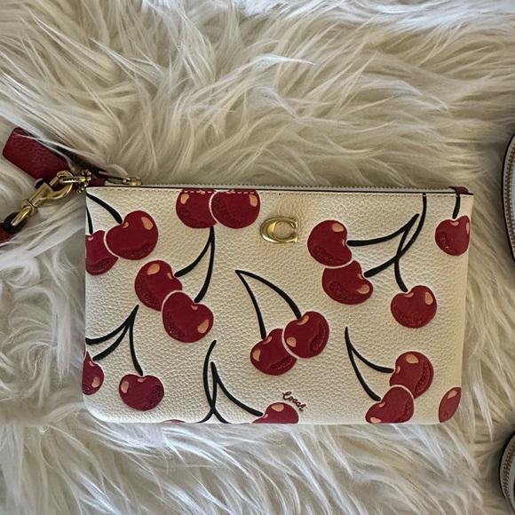 Coach Cherry Pattern Wristlet - Picture 3 of 3
